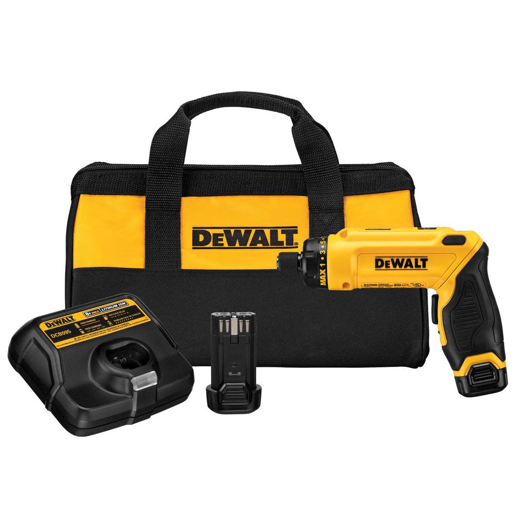 DEWALT 8 V MAX Gyroscopic Screwdriver 2 Battery Kit - Flockneti