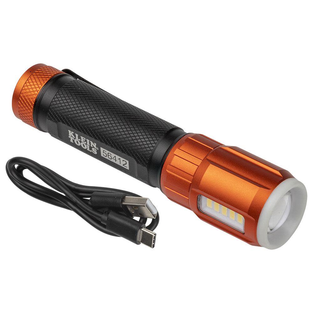 Klein Tools Flashlight with Worklight Rechargeable - Flockneti