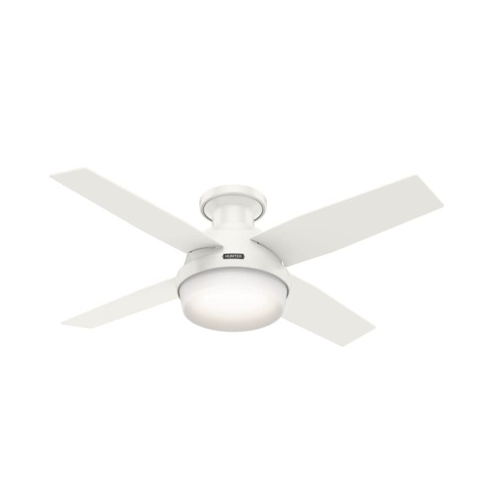 Hunter Fan Dempsey Ceiling Fan 44″ Fresh White Blonde Oak/White - Flockneti