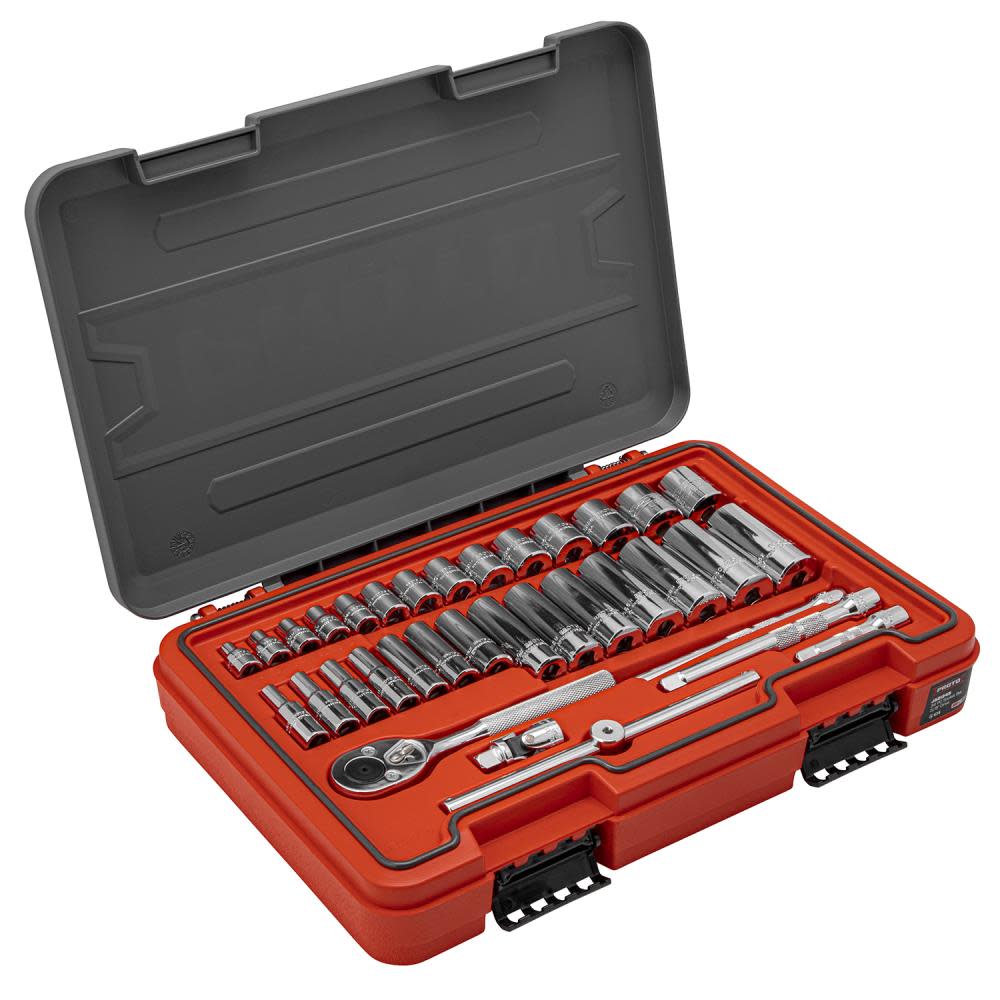 Proto Socket Set 3/8 DR 34pc SAE 6pt - Flockneti