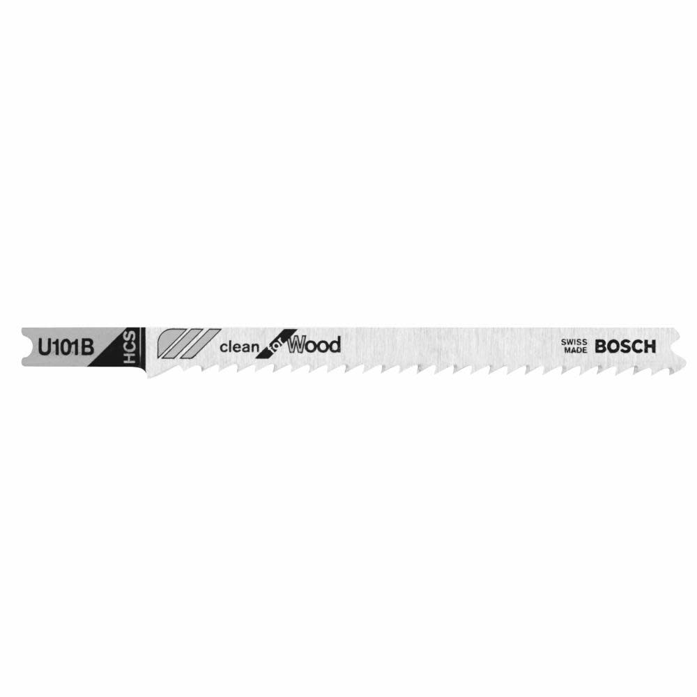 Bosch 5 pc. 3-5/8 In. 10 TPI Variable Pitch Clean for Wood U-shank Jig Saw Blades - Flockneti