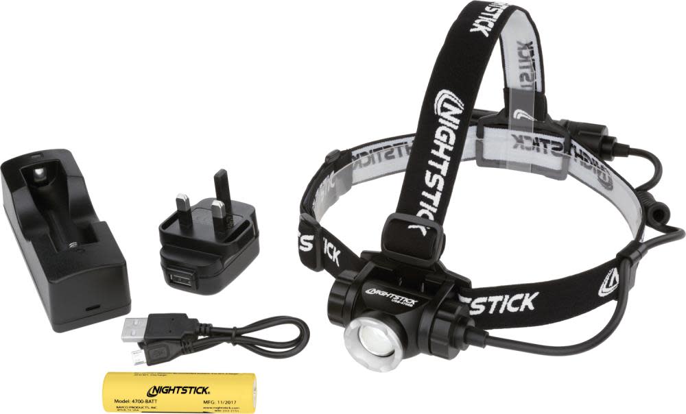 Nightstick Adjustable Beam Headlamp Rechargeable - Flockneti
