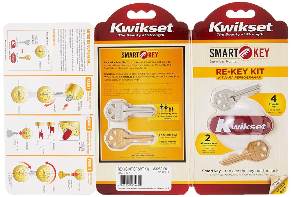 Kwikset Gold/Silver Smartkey Re-Keying Kit - Flockneti