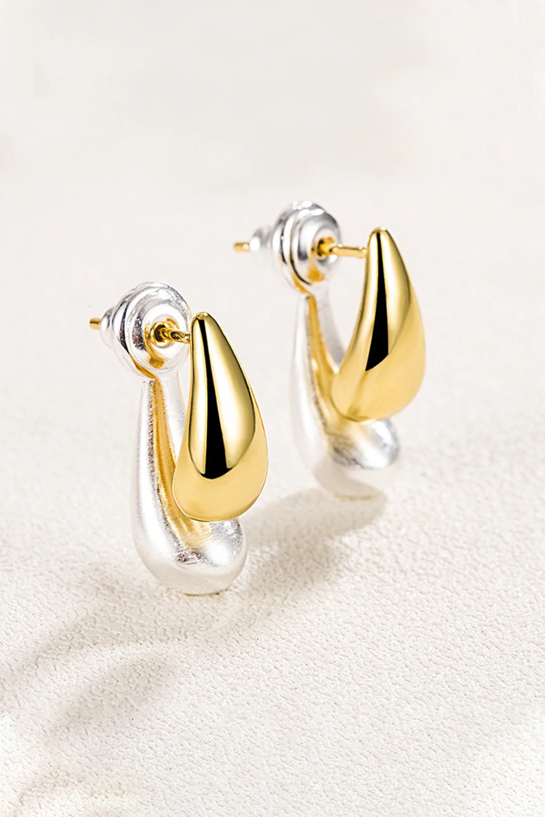 Water Droplet Patchwork Earrings - Flockneti