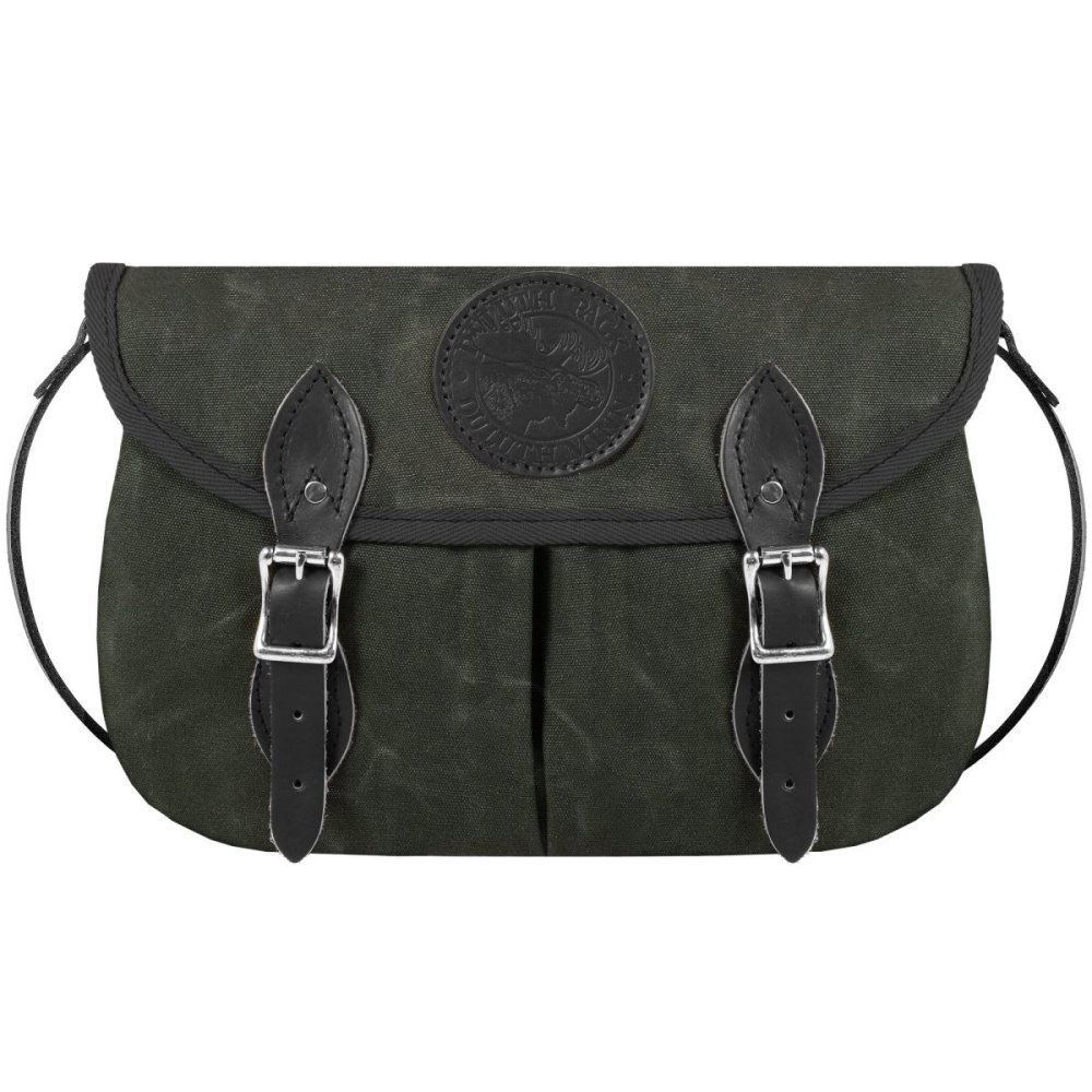 Duluth Pack 6 Liters Capacity Waxed Olive Drab Medium Double Shell Purse - Flockneti