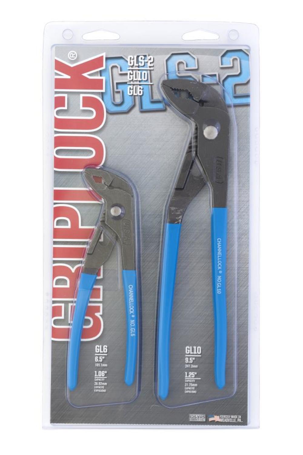 Channellock 2pc GripLock Plier Set - Flockneti