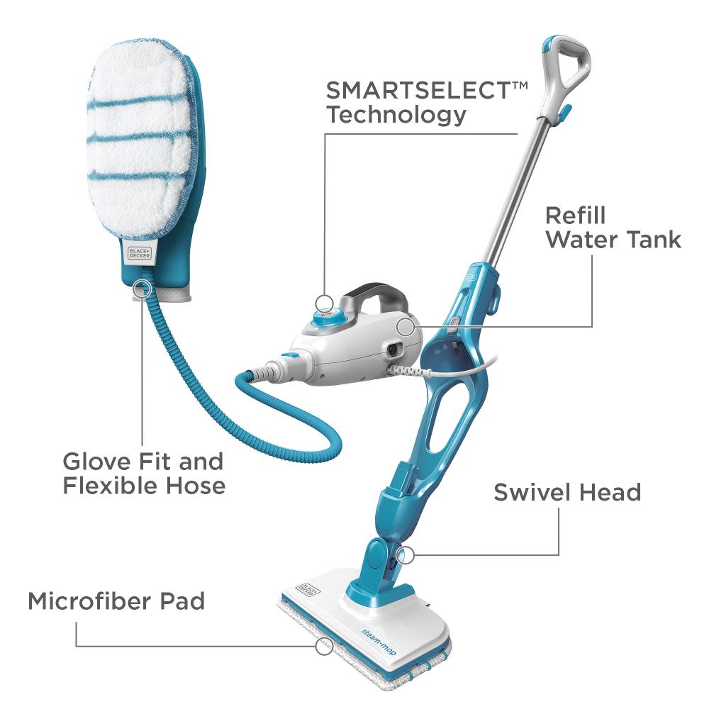 Black and Decker 7 in 1 Multipurpose Steam Cleaner - Flockneti