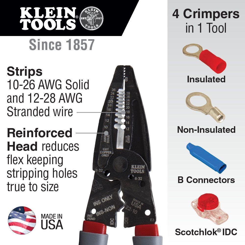Klein Tools Wire Stripper/Crimper Multi-Tool - Flockneti