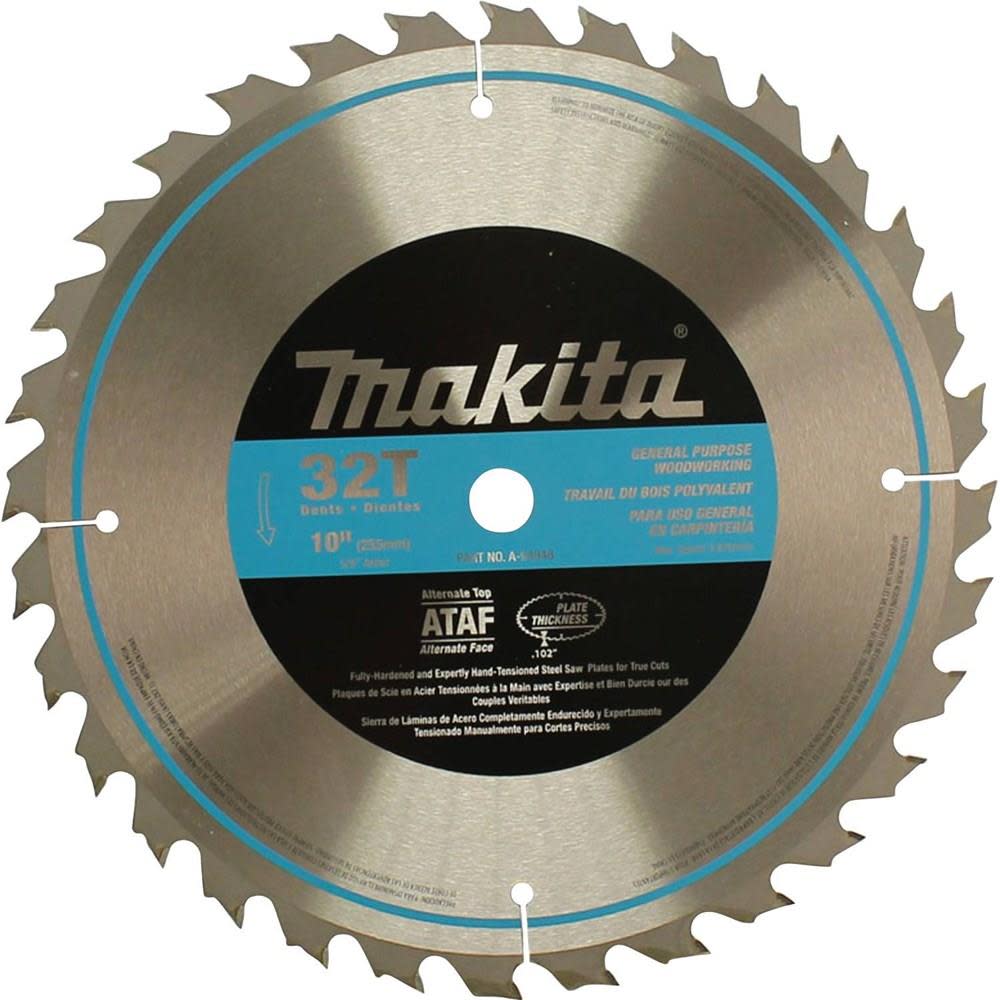 Makita 10 in. 32-Teeth Carbide-Tipped Table Saw Blade - Flockneti