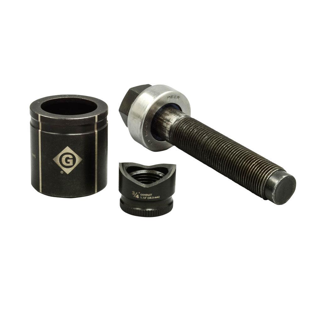 Greenlee 3/4″ Conduit Size Standard Round Manual Knockout Set - Flockneti