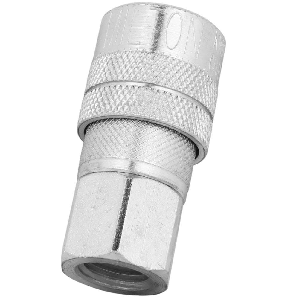 Milton 1/4″ FNPT Industrial Interchange M Style Quick Connect Steel Coupler - Flockneti