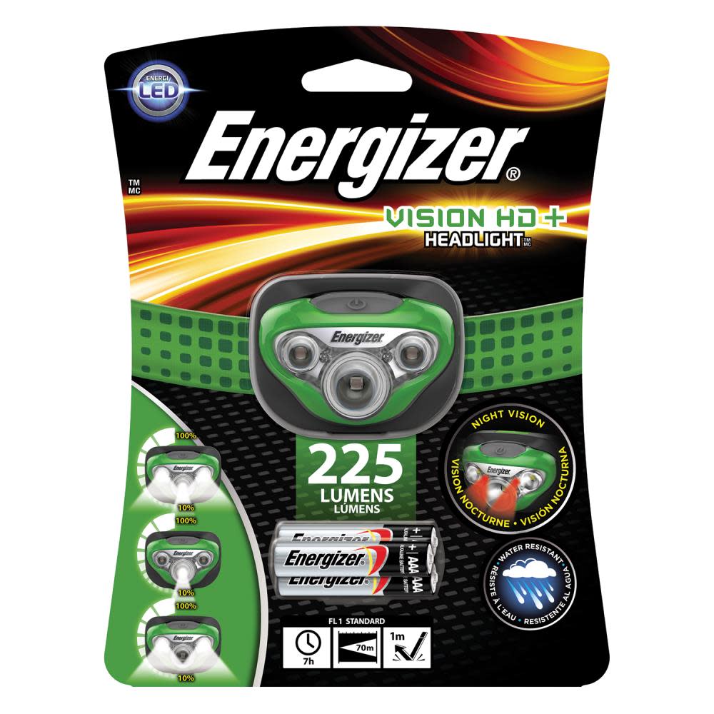 Energizer 225-Lumen Vision HD+ LED Headlight - Flockneti