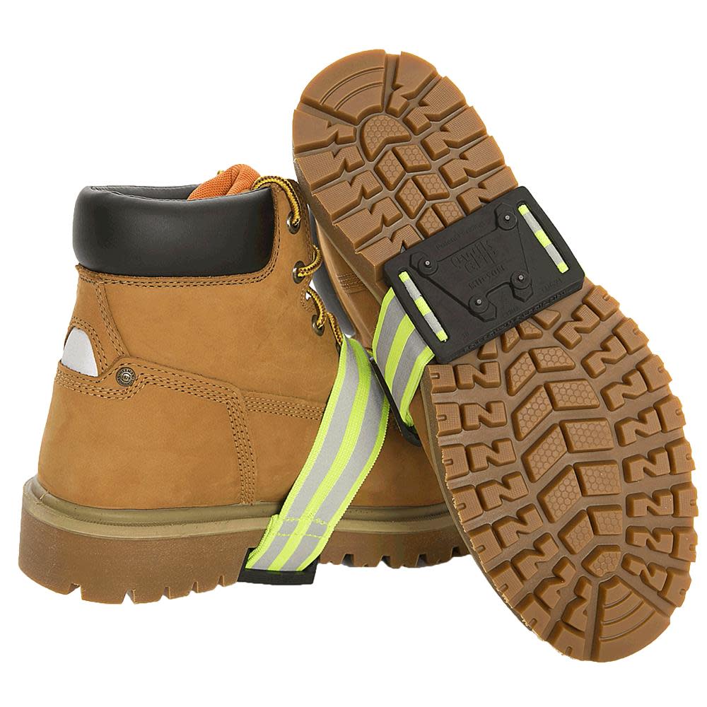 Due North Stud Mid-Sole Footwear Traction Aid Tungsten Carbide Spikes Universal Unisex Black/Green - Flockneti