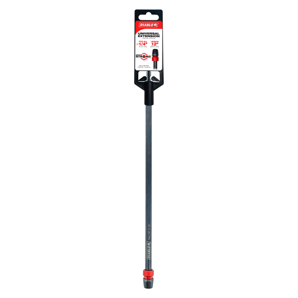 Diablo Tools 1/4″ x 12″ Universal Extension - Flockneti
