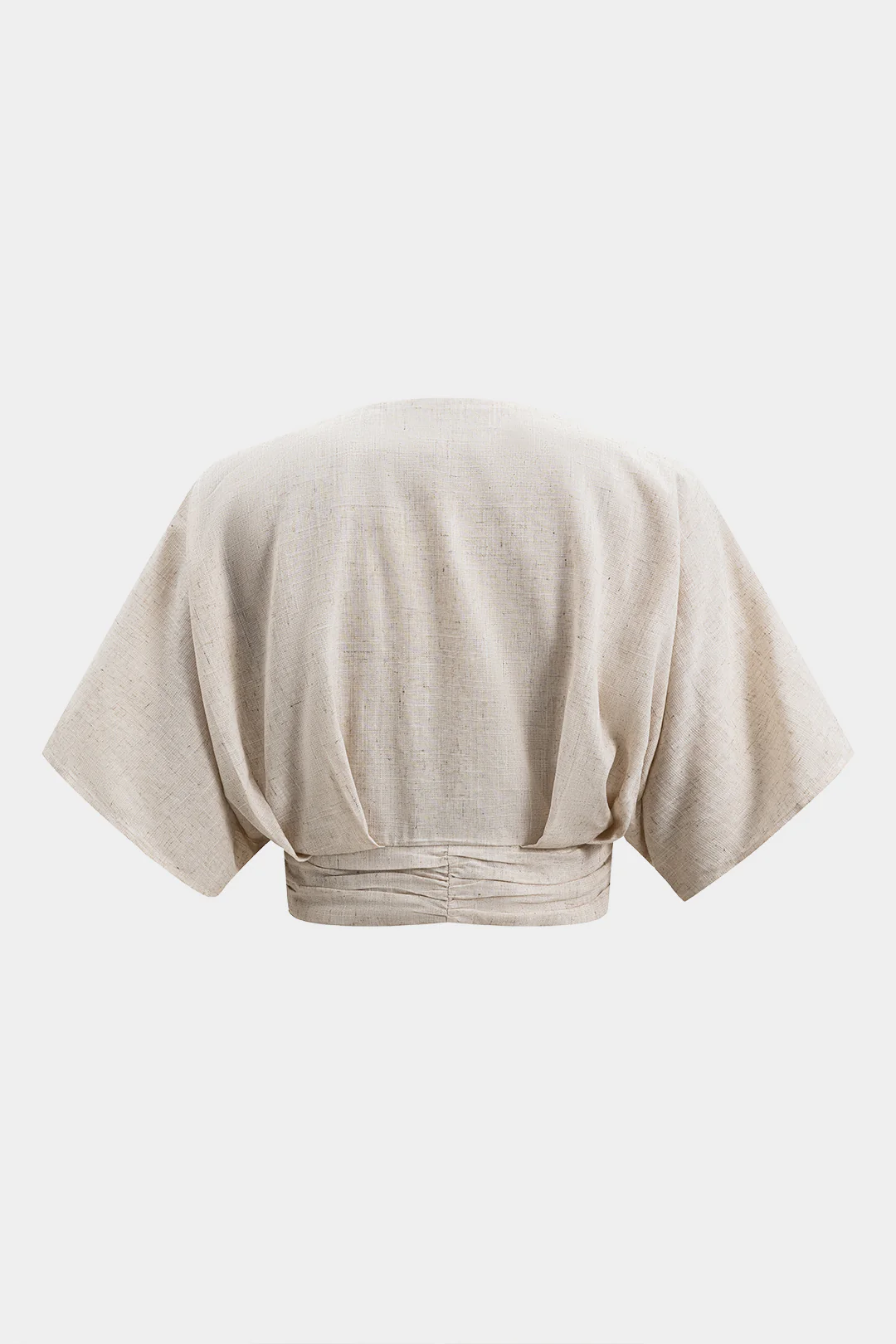 Linen Metallic Short-Sleeve Shirt - Flockneti