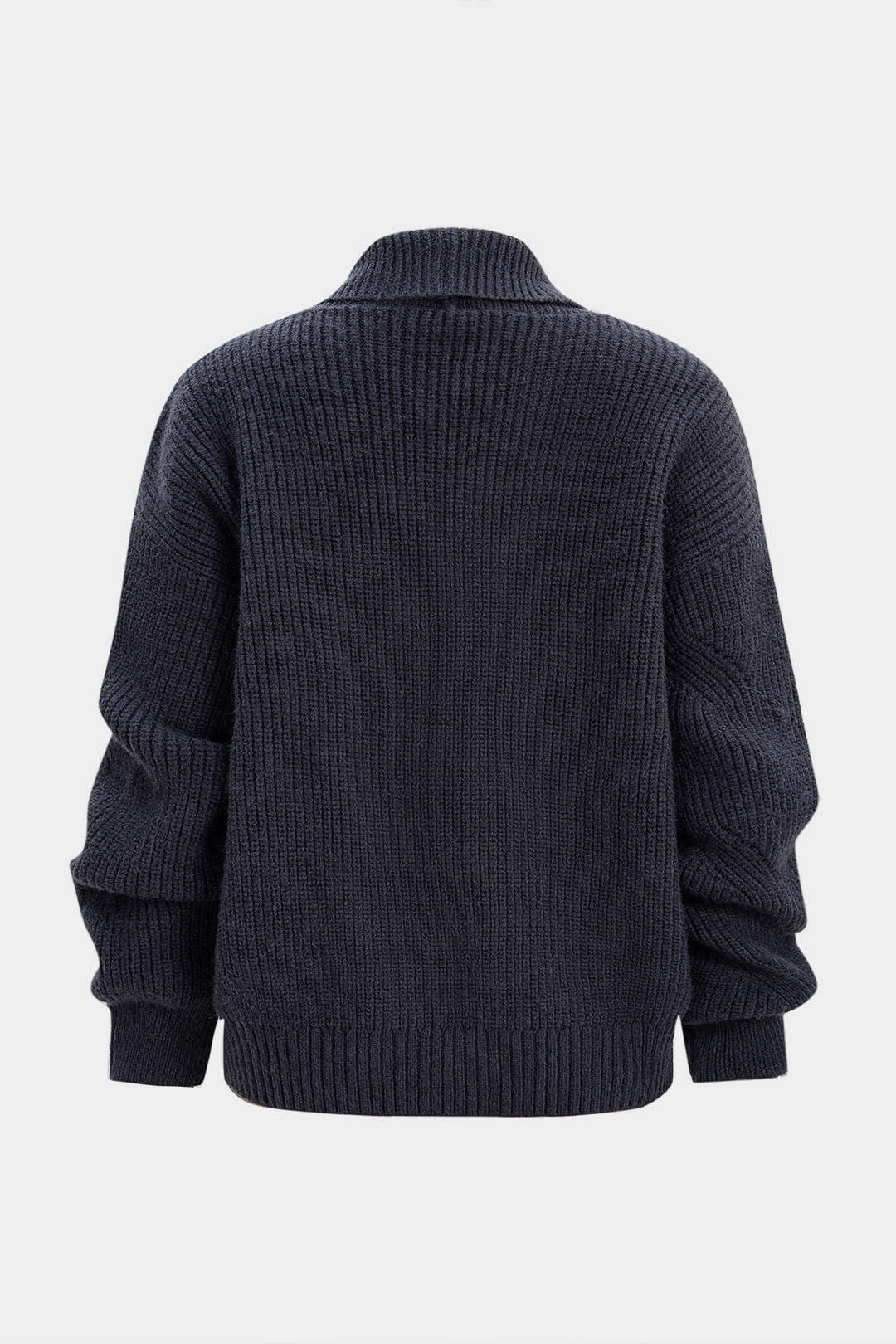 Knit Double-Breasted Cardigan - Flockneti