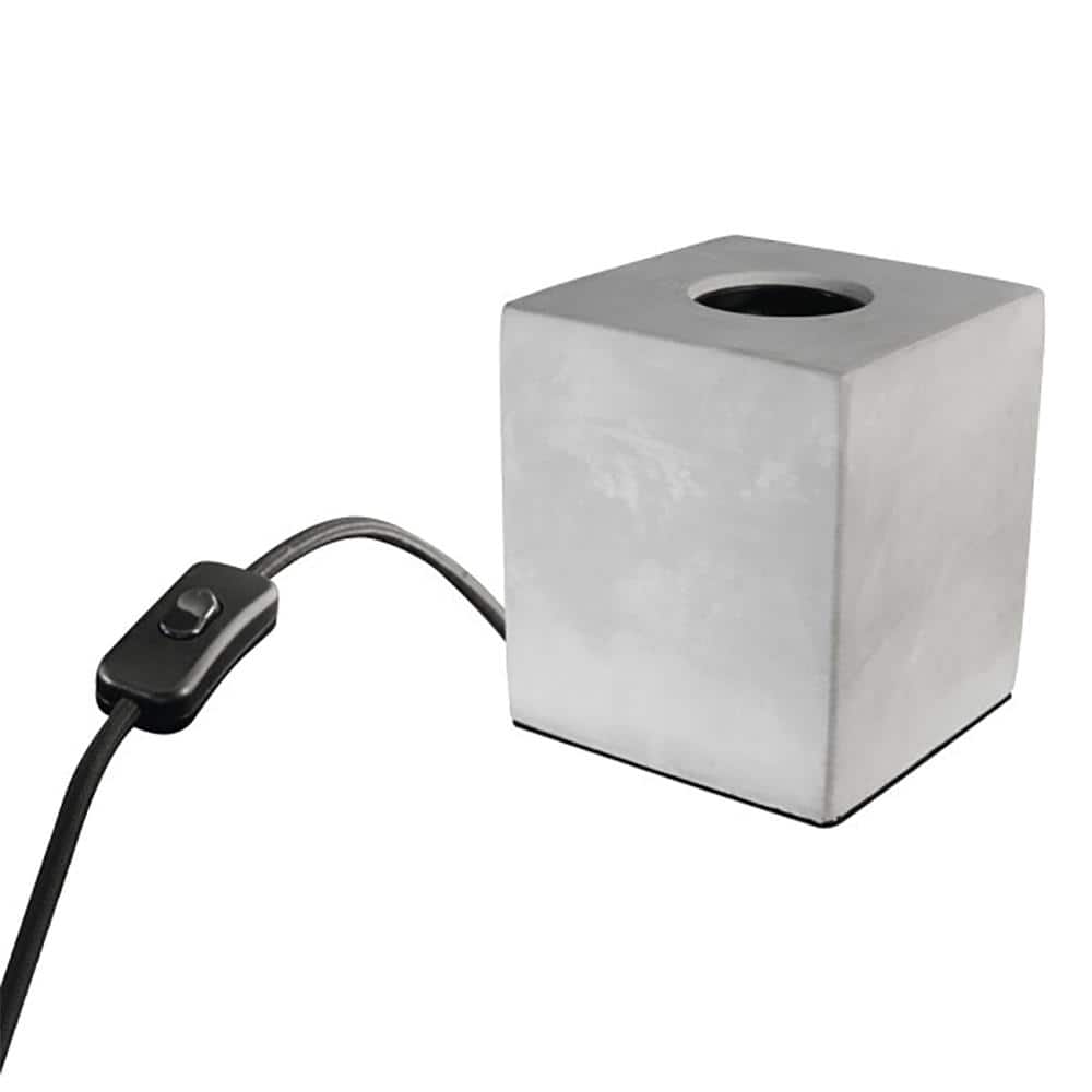 Feit Electric Gray 60W Industrial Style Table Cube Lamp Base - Flockneti
