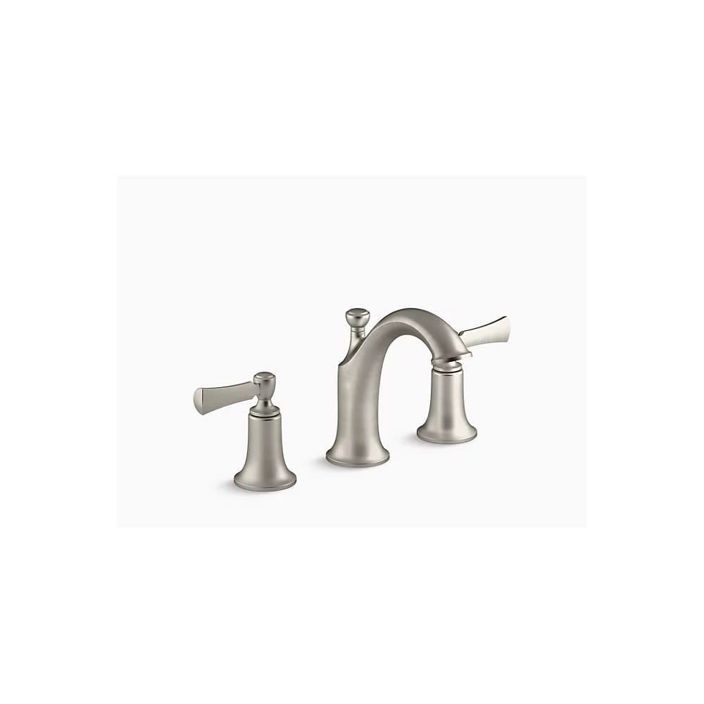 Kohler Elliston Bathroom Sink Faucet Nickel 2 Handle Widespread - Flockneti