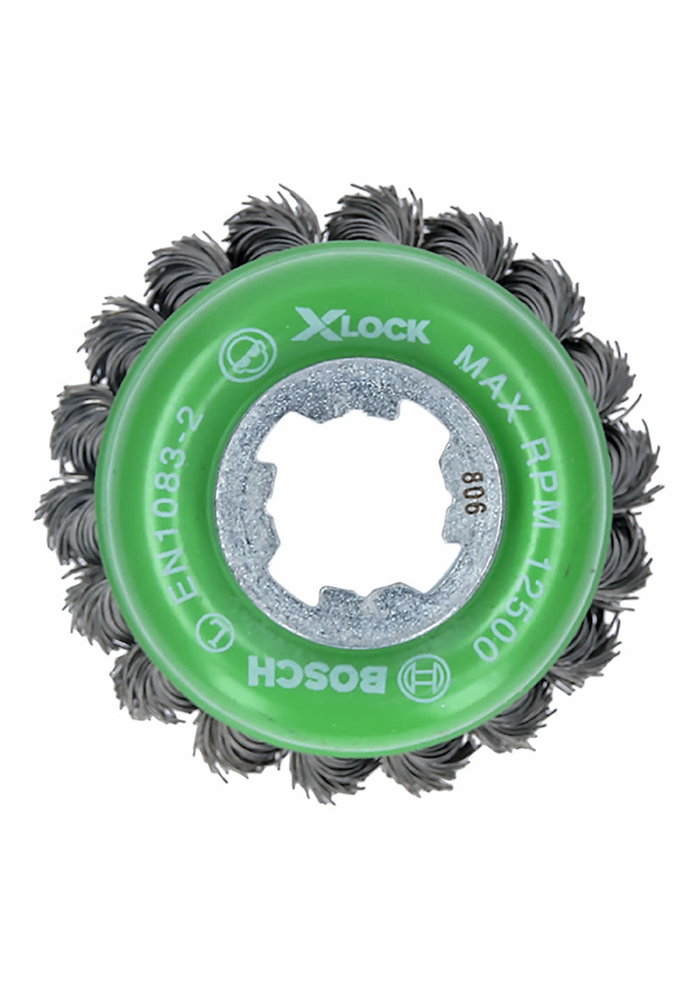 Bosch 3 In. Wheel Dia. X-LOCK Arbor Stainless Steel Knotted Wire Single Row Cup Brush - Flockneti