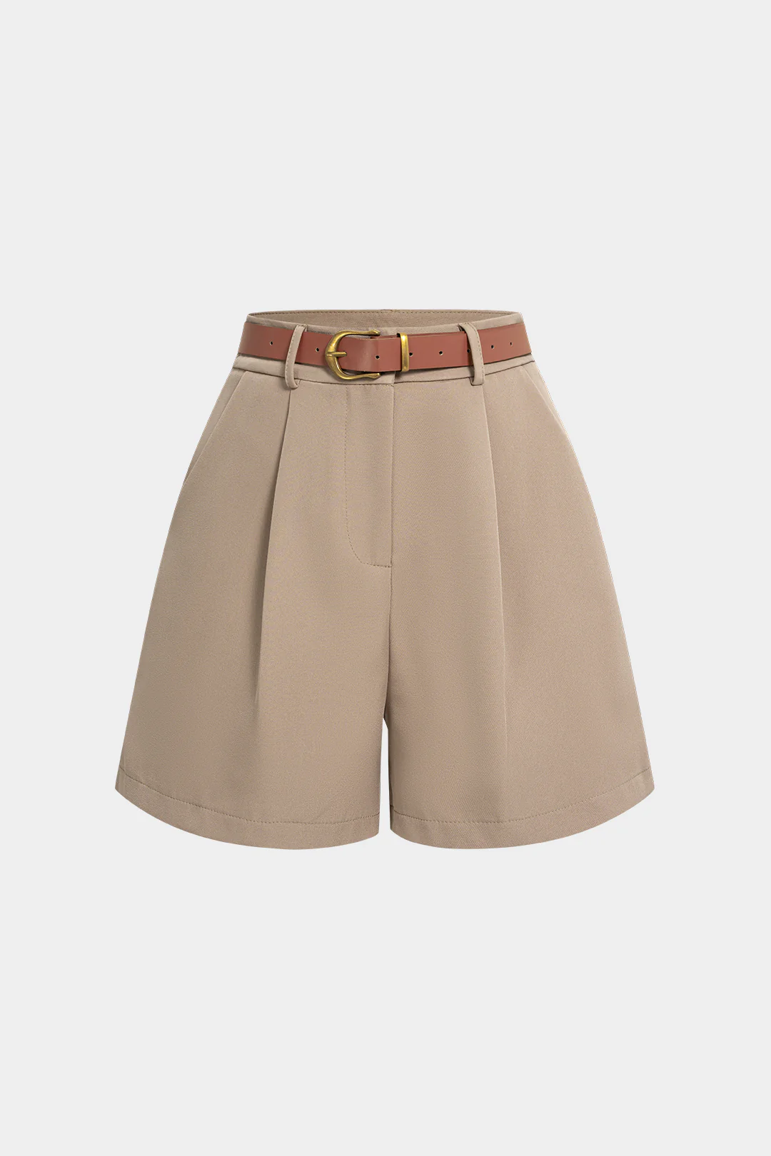 Belted Wide Leg Shorts - Flockneti