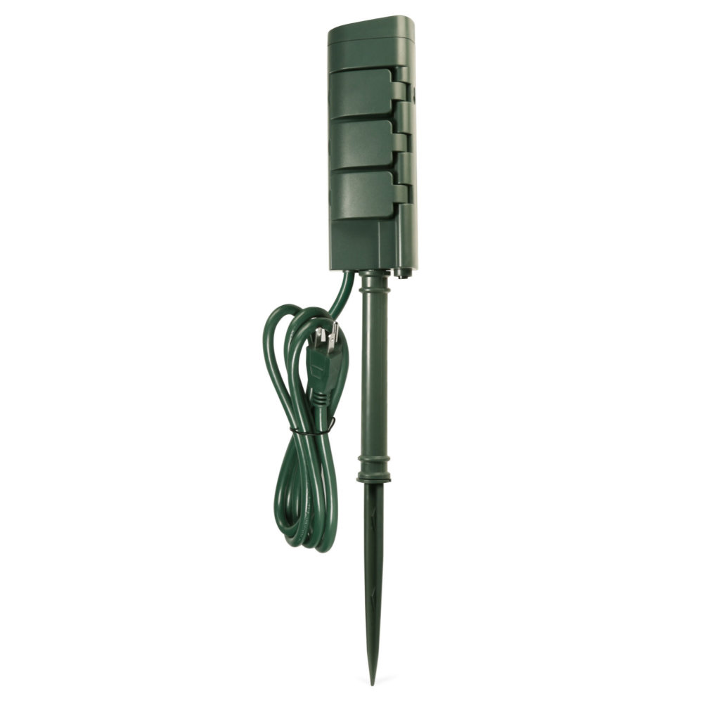 Feit Electric 125V 15A Alexa Google Smart WiFi Yard Stake - Flockneti