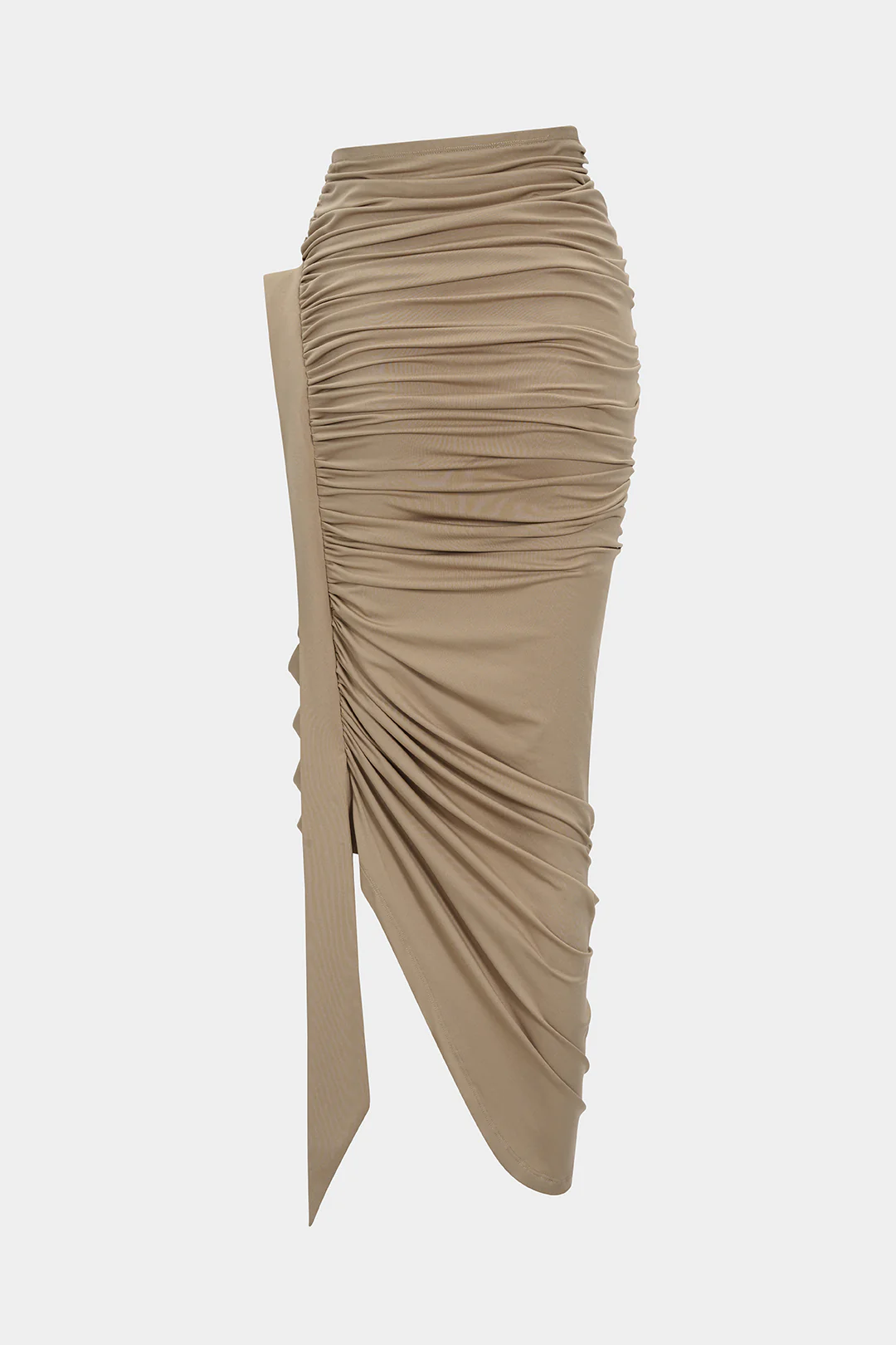 Ruched Asymmetrical Skirt - Flockneti