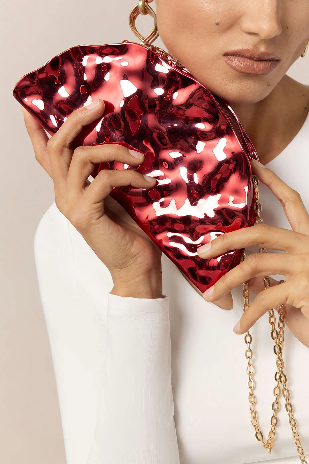 Acrylic Irregular Cross-Body Bag - Flockneti