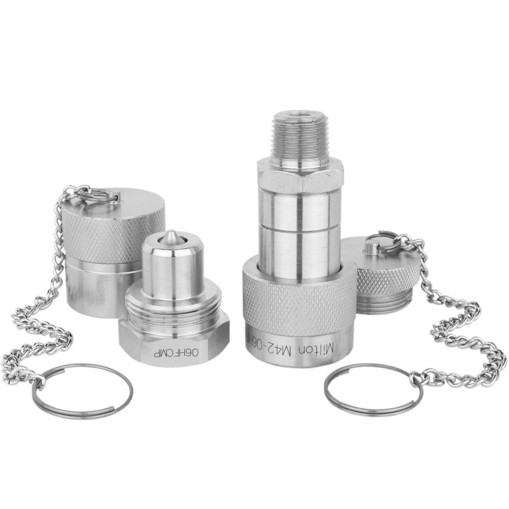 Milton 3/8″ NPTF Hydraulic High Flow Coupler Complete Set - Flockneti