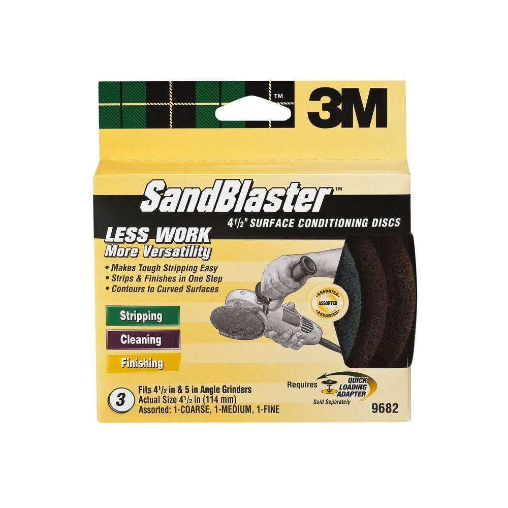 3M Sandblaster 4.5″ Angle Grinder Surface Conditioning Disc - Flockneti