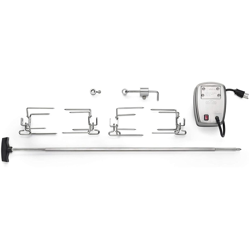 Napoleon Rotisserie Kit for Large Grill Commercial Grade Motor - Flockneti