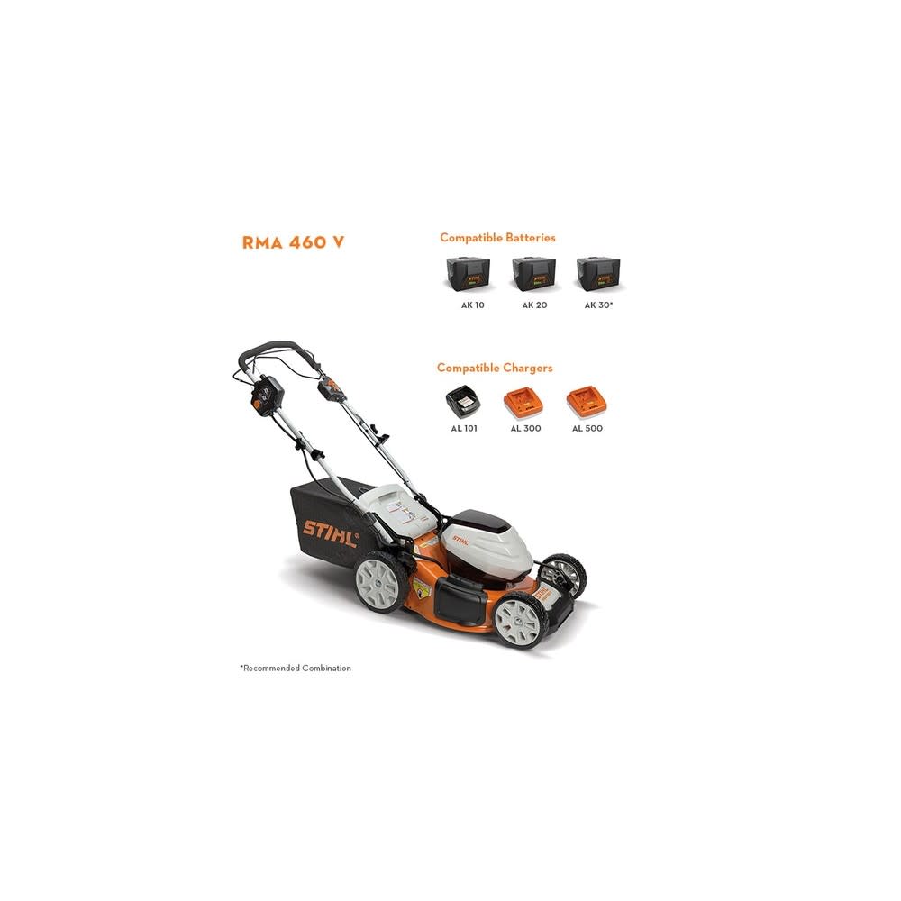 Stihl RM 460 V 36V Battery-Powered Walk-Behind Lawn Mower - Flockneti