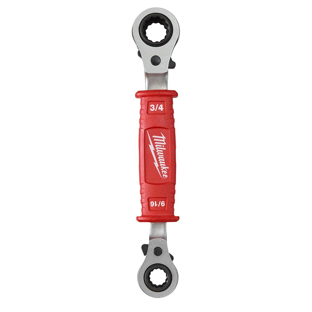 Milwaukee Linemans 4-in-1 Insulated Ratcheting Box Wrench - Flockneti