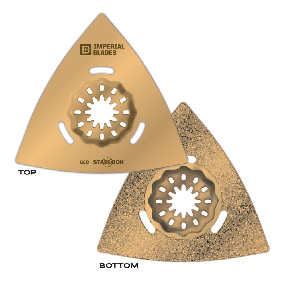 Imperial Blades Starlock 3 1/8″ Carbide Grit Triangle Rasp 1pc - Flockneti