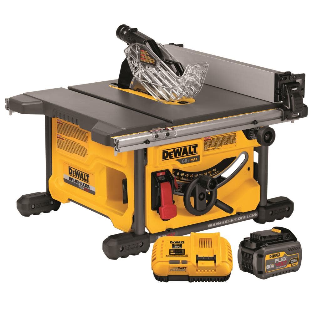 DEWALT FLEXVOLT 60V MAX* 8-1/4In Table Saw Kit - Flockneti