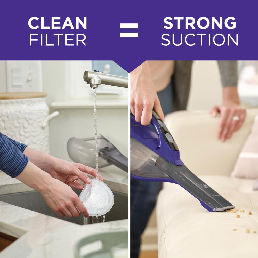 Black and Decker Lithium Hand Vac Pet Purple - Flockneti