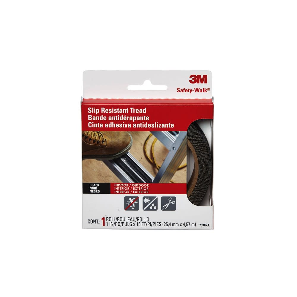 3M Safety Walk Ladder Tread Tape 1″ x 15yd Black Anti Slip - Flockneti