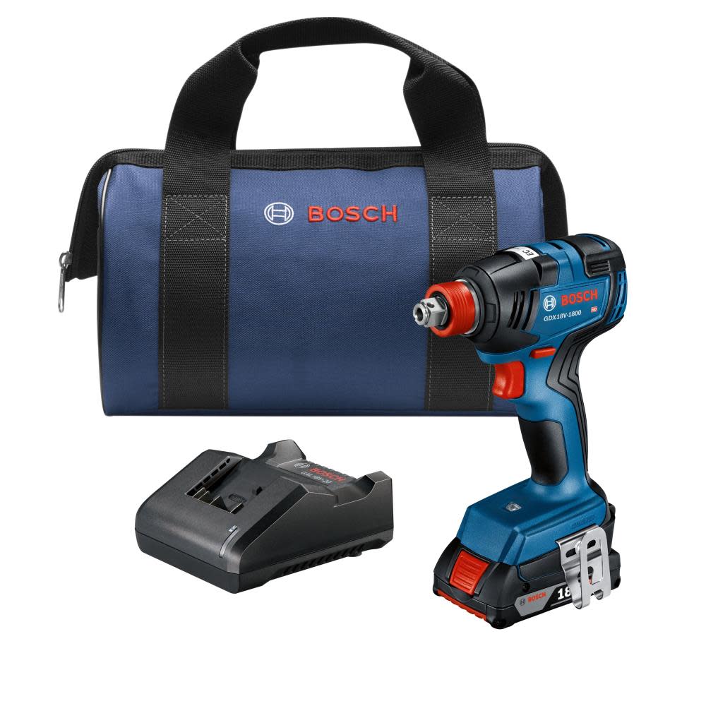 Bosch 18V EC 1/4″ & 1/2″ Two-in-One Bit/Socket Impact Driver Kit - Flockneti