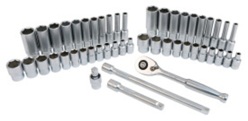 Wiha 1/4 Drive MM and SAE Socket Set 49pc - Flockneti