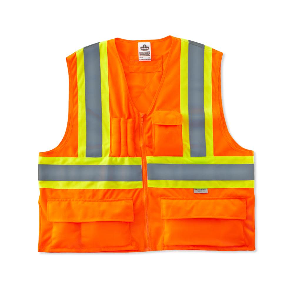 Ergodyne GloWear 8235ZX Class 2 Two-Tone X-Back Vest S/M - Flockneti