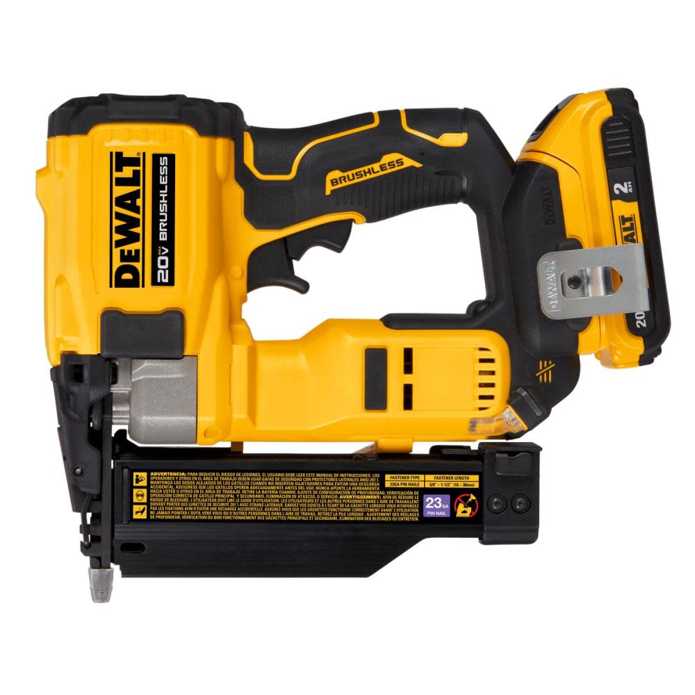 DEWALT ATOMIC Compact Series 20V MAX Pin Nailer 23 Gauge Kit - Flockneti