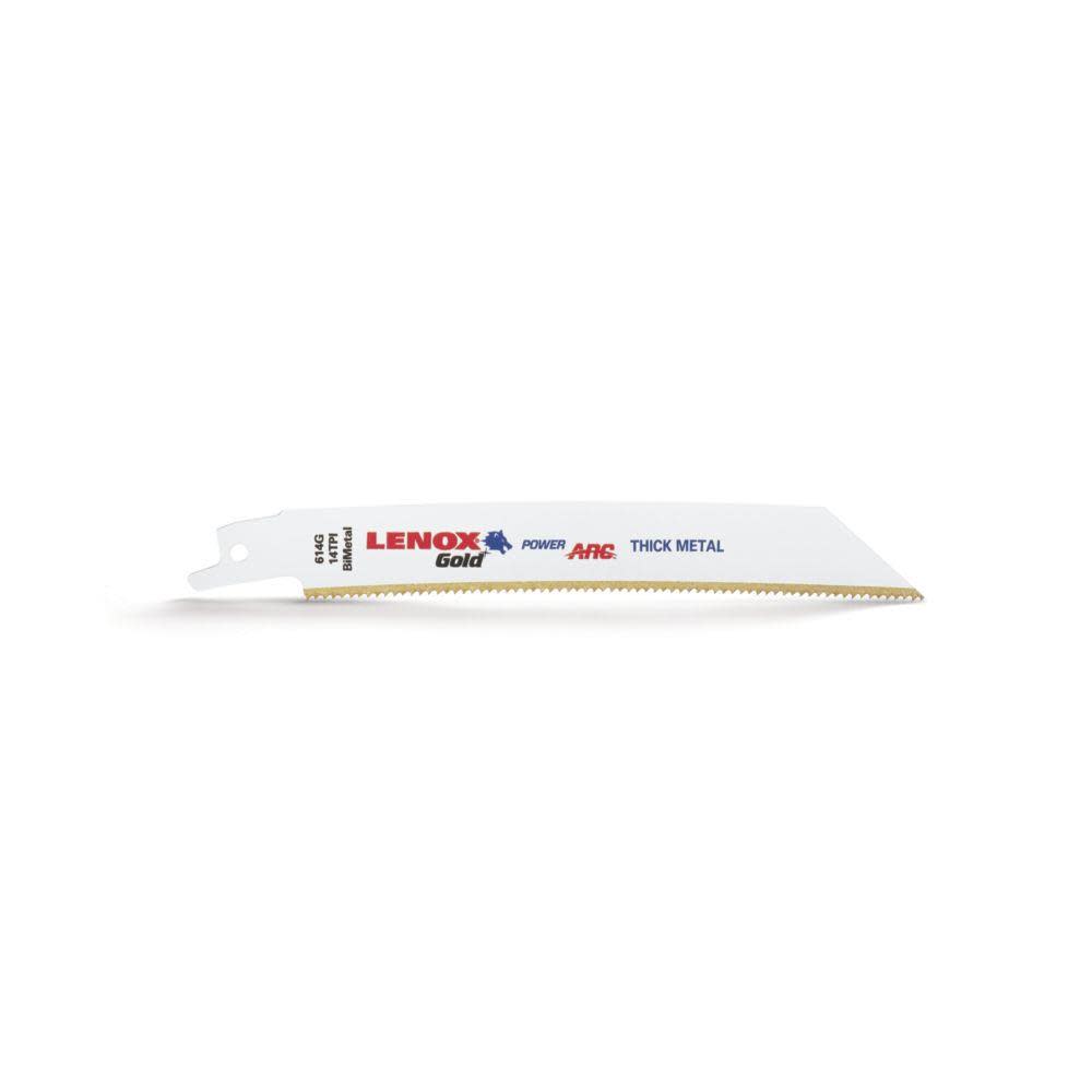 Lenox 6 In. 14 TPI Gold Power Arc Curved Reciprocating Saw Blade 25 pk. - Flockneti