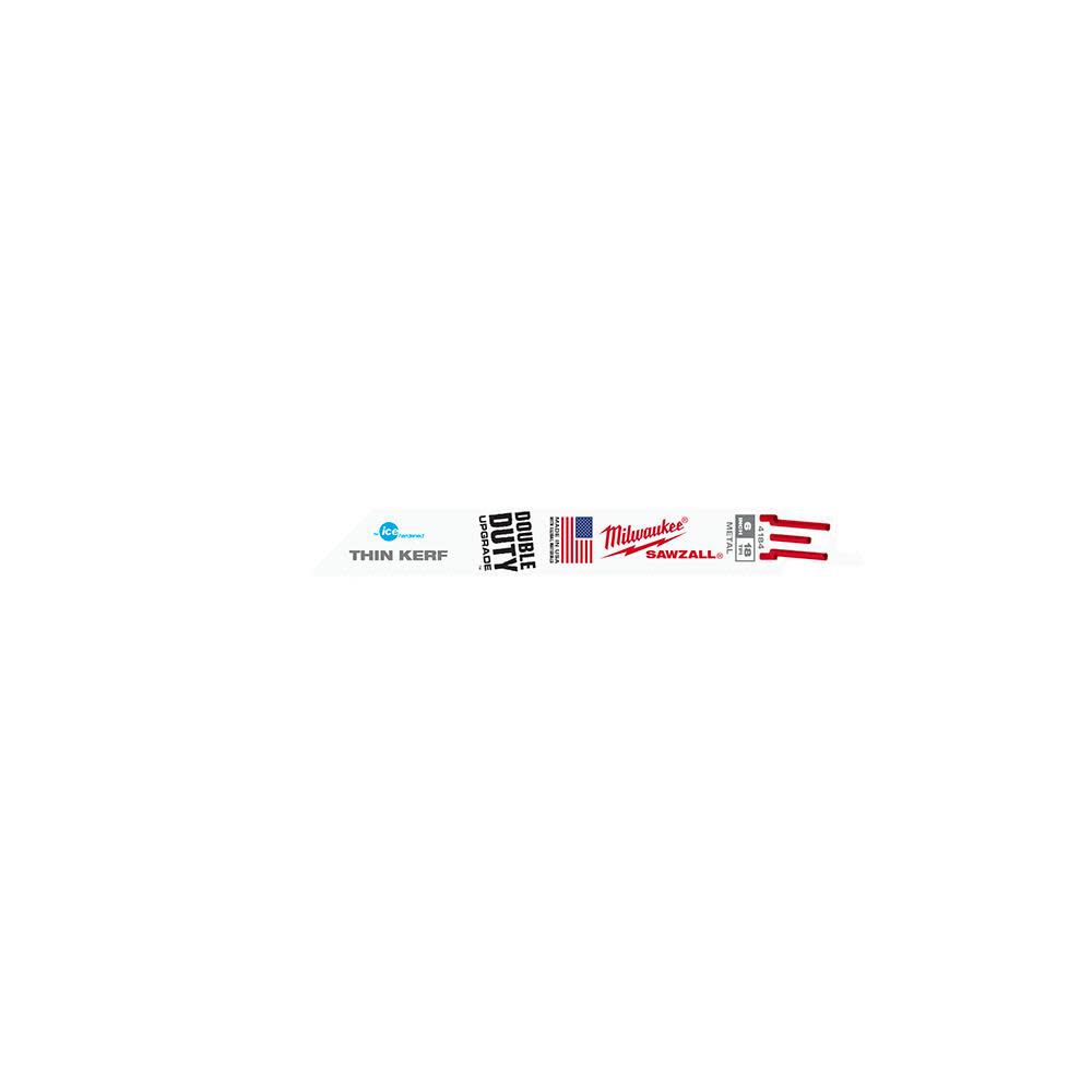 Milwaukee 6 in. 18 TPI Thin Kerf Ice Hardened SAWZALL Blades 5PK - Flockneti
