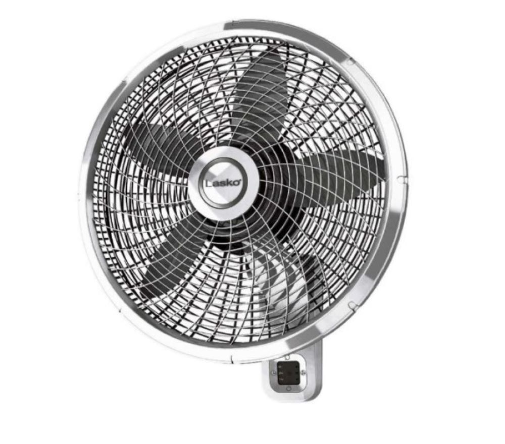 Lasko Oscillating Wall Mount Fan 22.5″ H X 18″ D 3 Speed - Flockneti