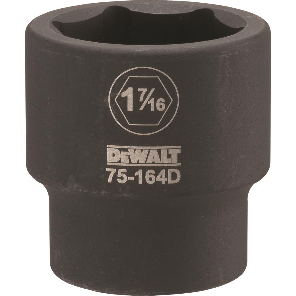 DEWALT 3/4 Drive X 1-7/16 6PT Standard Impact Socket - Flockneti