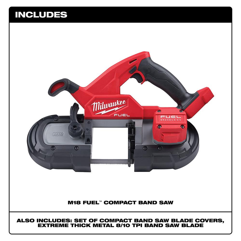 Milwaukee M18 FUEL Compact Band Saw (Bare Tool) - Flockneti