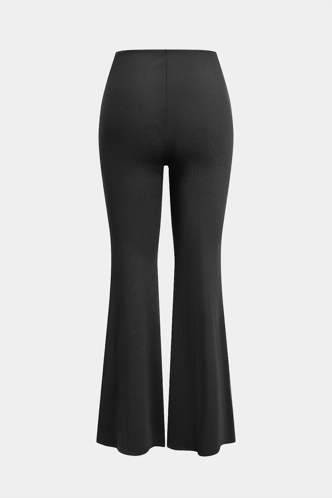 Leopard Print Patchwork Flared Trousers - Flockneti
