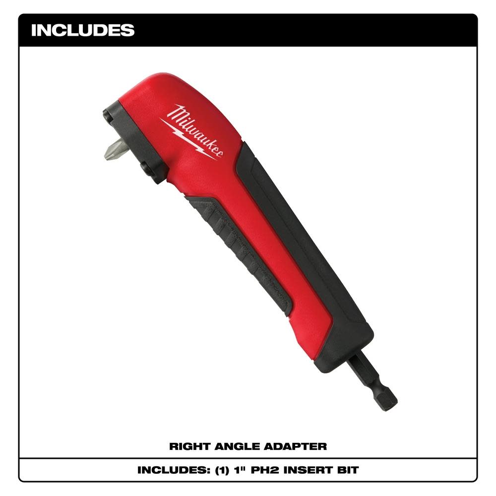 Milwaukee SHOCKWAVE Right Angle Adapter - Flockneti