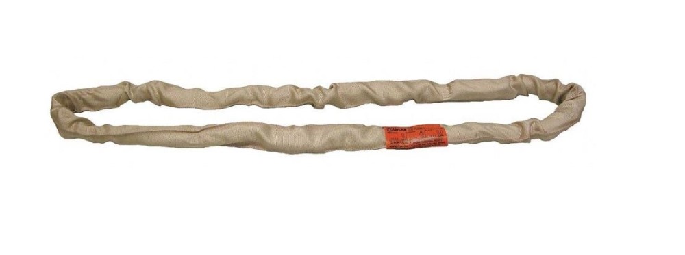 Lift-All 4′ Tan Endless Tuflex Poly Roundsling - Flockneti