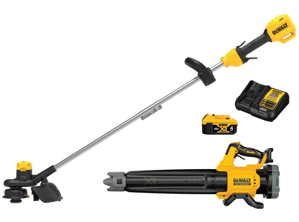 DEWALT 20V MAX XR Cordless String Trimmer & Blower Combo Kit - Flockneti