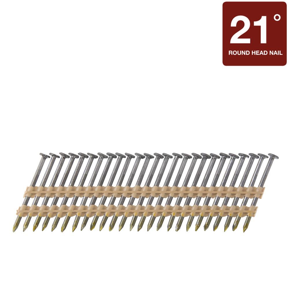 Metabo HPT 3″ Smooth Bright Basic Plastic Strip Nails 4000qty - Flockneti